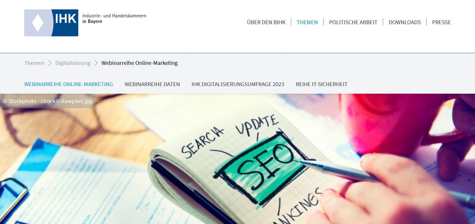 BIHK-Webinarreihe Online-Marketing